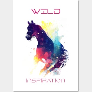 Horse Wild Nature Animal Colors Art Painting Posters and Art